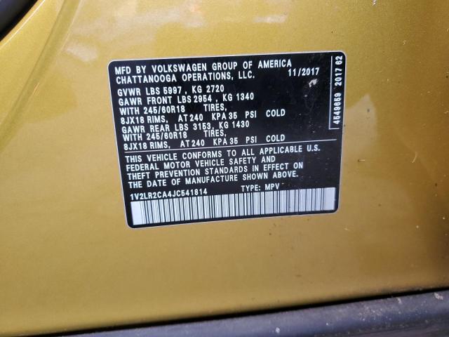 2018 VOLKSWAGEN ATLAS SE - 1V2LR2CA4JC541814