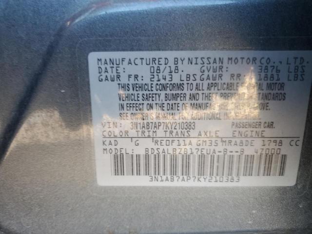 2019 NISSAN SENTRA S - 3N1AB7AP7KY210383