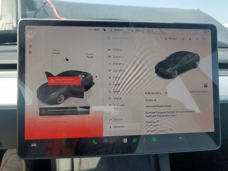 2022 TESLA MODEL 3 - 5YJ3E1EAXNF310994