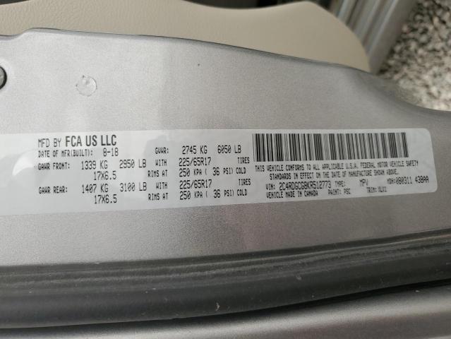 2019 DODGE GRAND CARA - 2C4RDGCG8KR512773