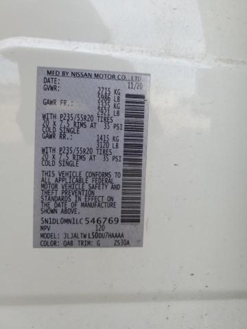 2020 INFINITI QX60 LUXE - 5N1DL0MN1LC546769