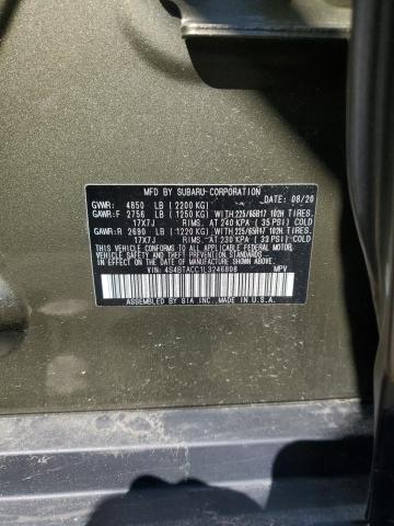 2020 SUBARU OUTBACK PR 4S4BTACC1L3246808