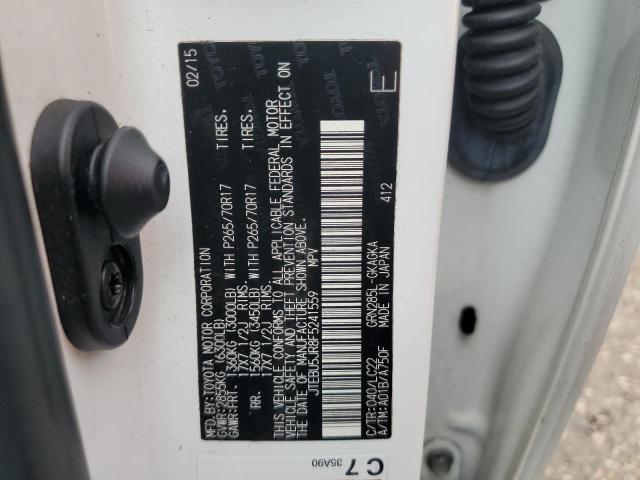 2015 TOYOTA 4RUNNER SR - JTEBU5JR8F5241559