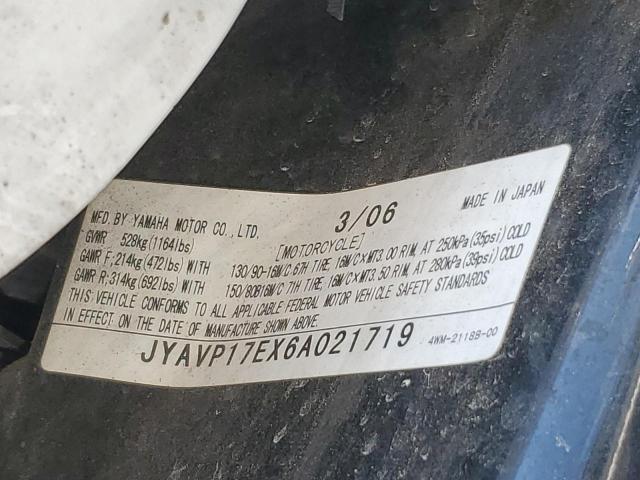 2006 YAMAHA XV1700 A JYAVP17EX6A021719