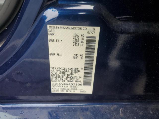 2022 NISSAN ALTIMA SR - 1N4BL4CV8NN407806