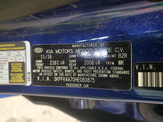 2017 KIA FORTE LX - 3KPFK4A70HE083875