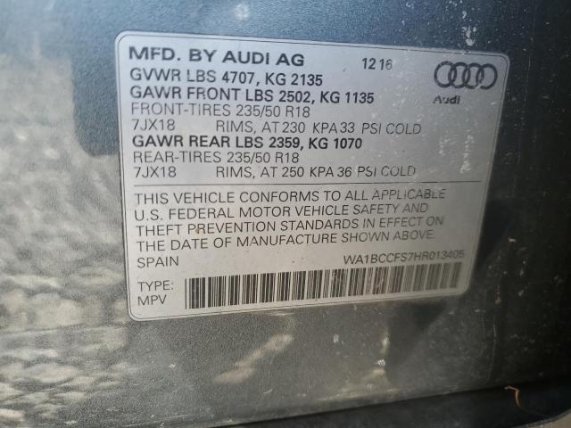 2017 AUDI Q3 PREMIUM - WA1BCCFS7HR013405