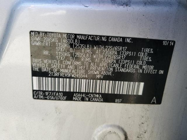 2015 TOYOTA RAV4 XLE - 2T3RFREV9FW245544