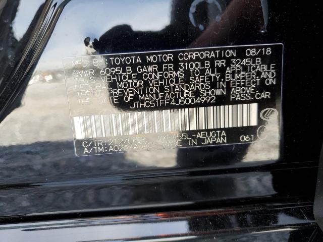 2018 LEXUS LS 500 BAS JTHC51FF4J5004992