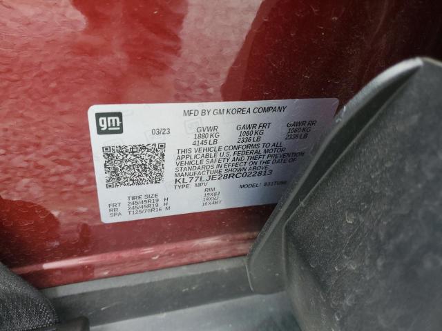 2024 CHEVROLET TRAX 2RS KL77LJE28RC022813