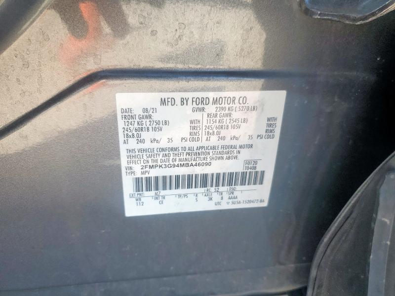 2021 FORD EDGE SE - 2FMPK3G94MBA46090