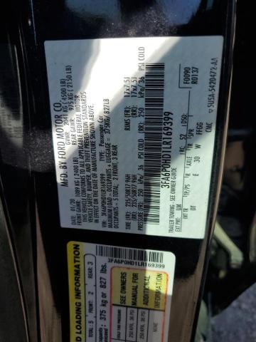 2020 FORD FUSION SE - 3FA6P0HD1LR169399