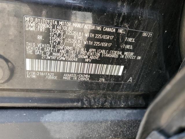 2021 TOYOTA RAV4 XLE - 2T3W1RFV5MW156048