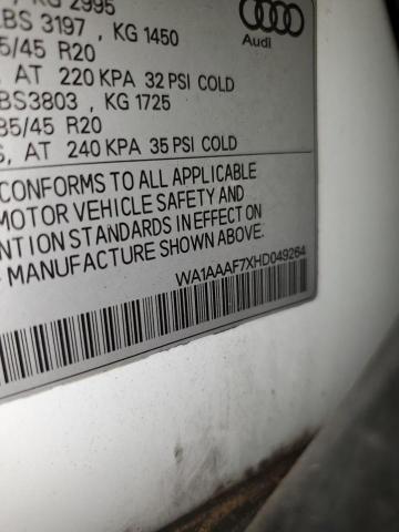 2017 AUDI Q7 PREMIUM - WA1AAAF7XHD049264