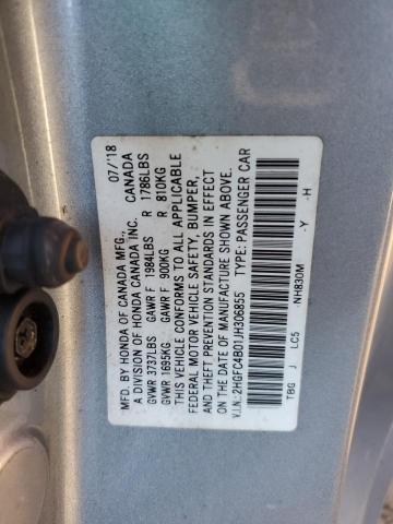 2018 HONDA CIVIC LX - 2HGFC4B01JH306855