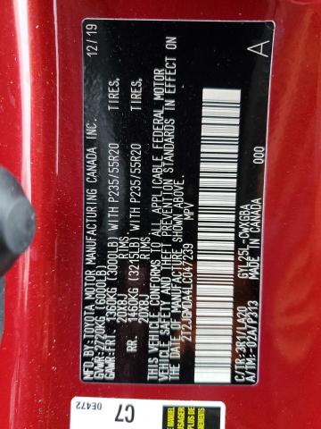 2020 LEXUS RX 450H 2T2JGMDA4LC047239
