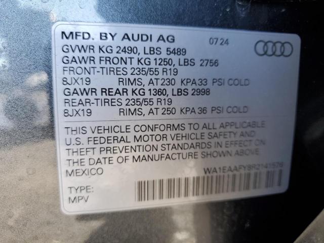 2024 AUDI Q5 PREMIUM WA1EAAFY8R2141576