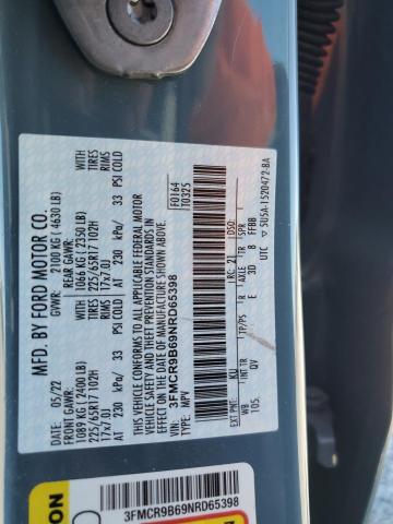 2022 FORD BRONCO SPO - 3FMCR9B69NRD65398