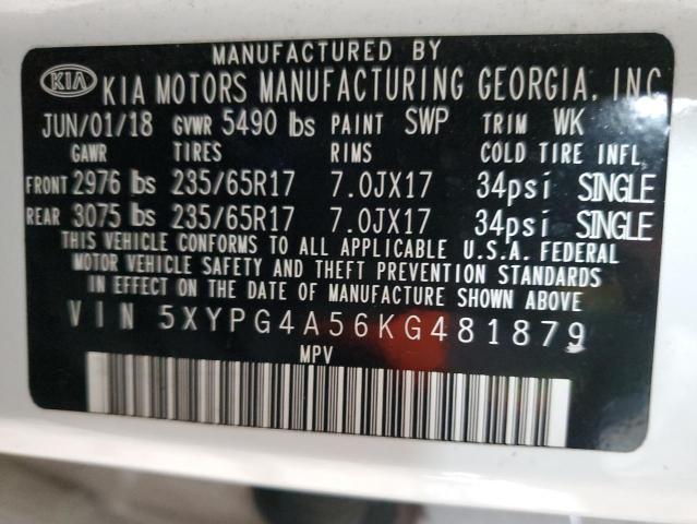 2019 KIA SORENTO LX - 5XYPG4A56KG481879