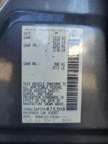 2015 NISSAN ALTIMA 2.5 - 1N4AL3AP3FN875308