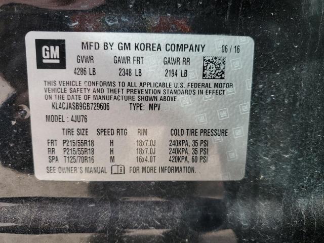 2016 BUICK ENCORE - KL4CJASB9GB729606