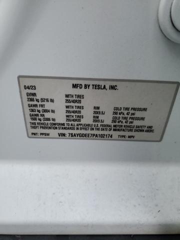 2023 TESLA MODEL Y - 7SAYGDEE7PA102174