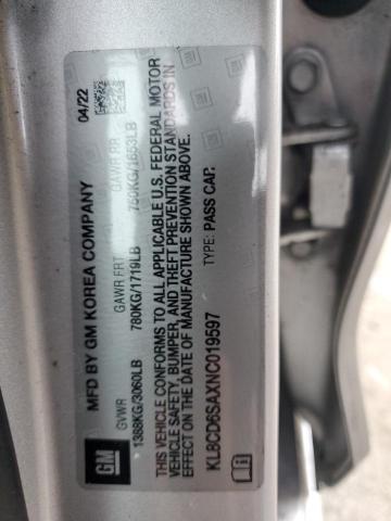 2022 CHEVROLET SPARK 1LT - KL8CD6SAXNC019597