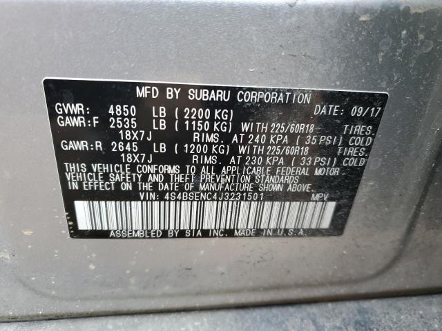 2018 SUBARU OUTBACK 3. - 4S4BSENC4J3231501