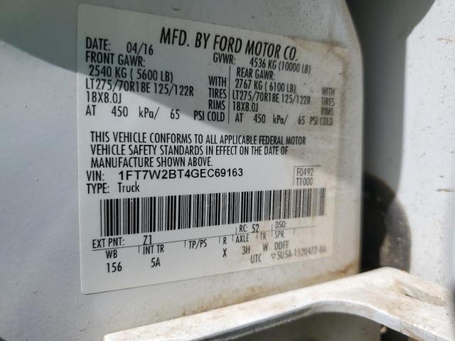 2016 FORD F250 SUPER - 1FT7W2BT4GEC69163