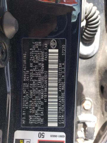 2018 TOYOTA CAMRY L - 4T1B11HK3JU613012