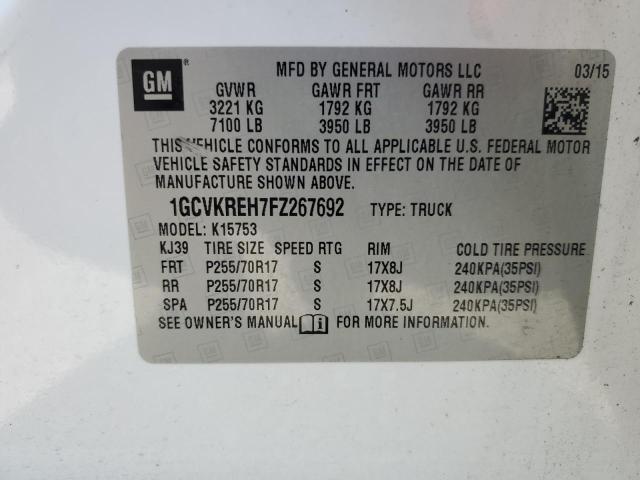 2015 CHEVROLET SILVERADO - 1GCVKREH7FZ267692