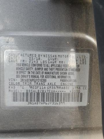2018 NISSAN SENTRA S - 3N1AB7AP6JY316399