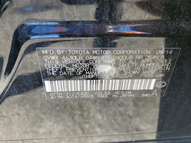 2015 LEXUS IS 250 JTHBF1D25F5052324
