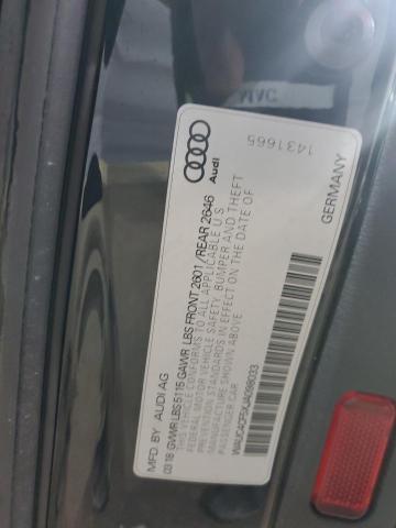2018 AUDI S5 PRESTIG WAUC4CF5XJA098033