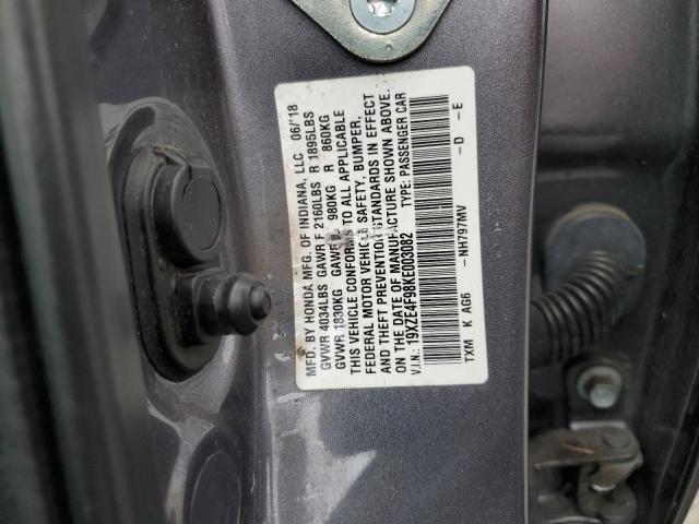 2019 HONDA INSIGHT TO 19XZE4F98KE003082