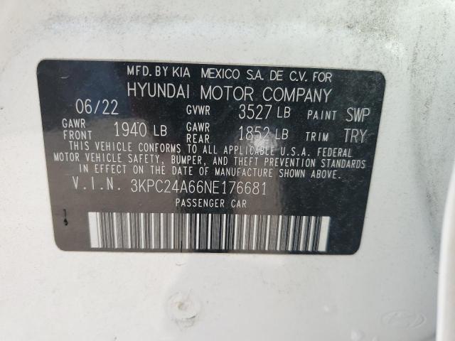 2022 HYUNDAI ACCENT SE - 3KPC24A66NE176681