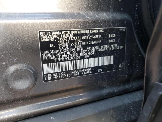 2020 TOYOTA RAV4 XLE - 2T3P1RFV9LC085036