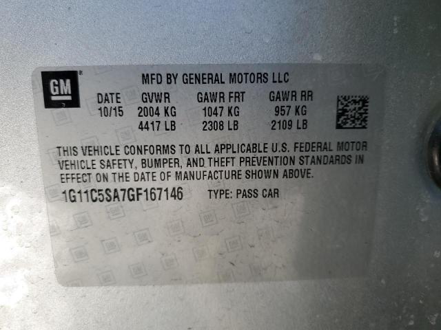 2016 CHEVROLET MALIBU LIM - 1G11C5SA7GF167146