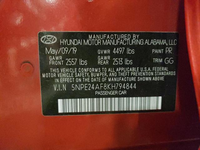 2019 HYUNDAI SONATA SE - 5NPE24AF8KH794844