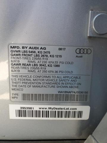 2018 AUDI Q5 PREMIUM - WA1BNAFY4J2036156