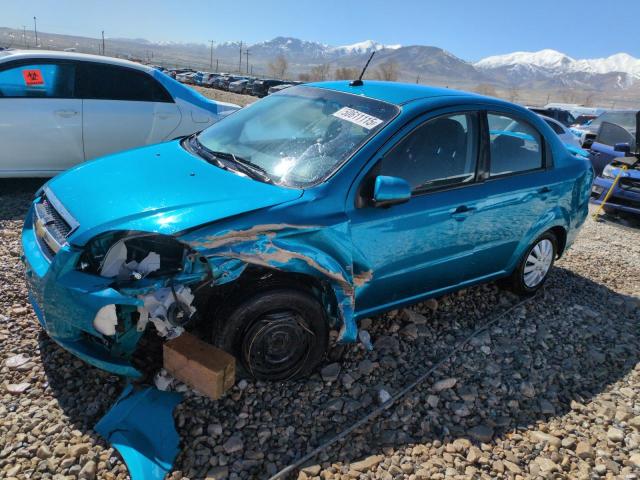 CHEVROLET AVEO LS 2009 turquoise sedan 4d gas KL1TD56E89B632383 photo #1