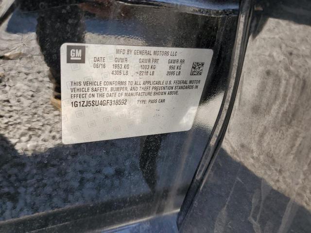 2016 CHEVROLET MALIBU HYB - 1G1ZJ5SU4GF318592