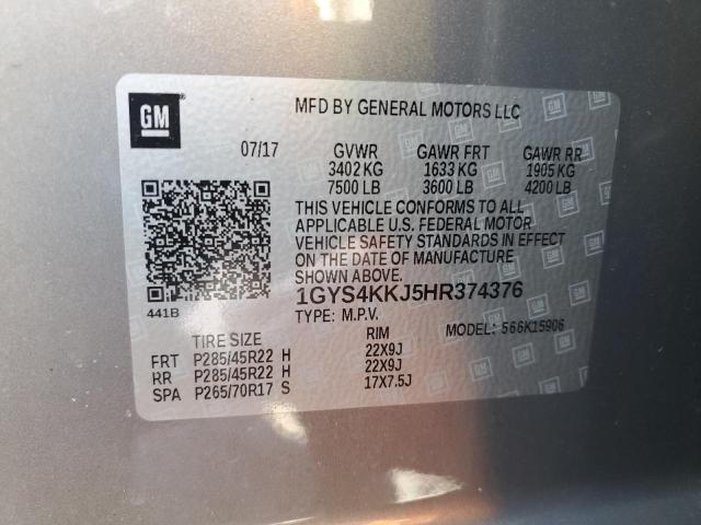 2017 CADILLAC ESCALADE E - 1GYS4KKJ5HR374376