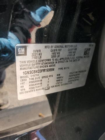 2015 CHEVROLET TAHOE C150 - 1GNSCBKC0FR193894