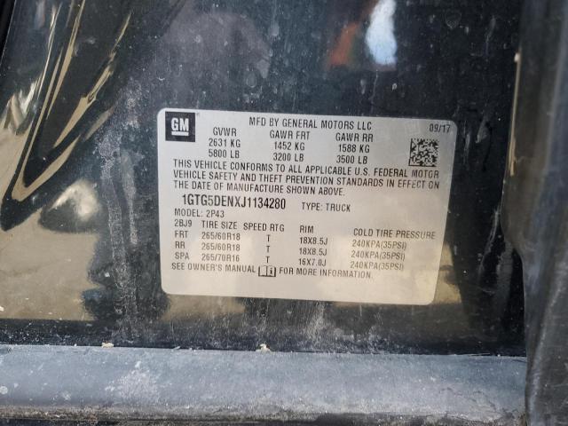 2018 GMC CANYON SLT 1GTG5DENXJ1134280