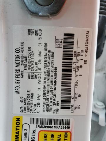 2021 FORD BRONCO SPO 3FMCR9B61MRA58449