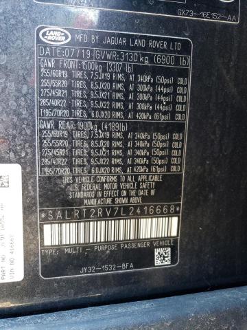 2020 LAND ROVER DISCOVERY - SALRT2RV7L2416668