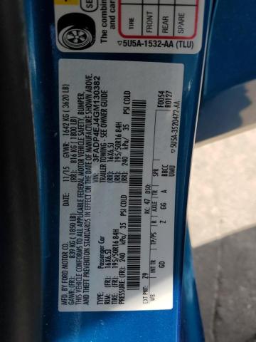2016 FORD FIESTA SE - 3FADP4EJ4GM130382