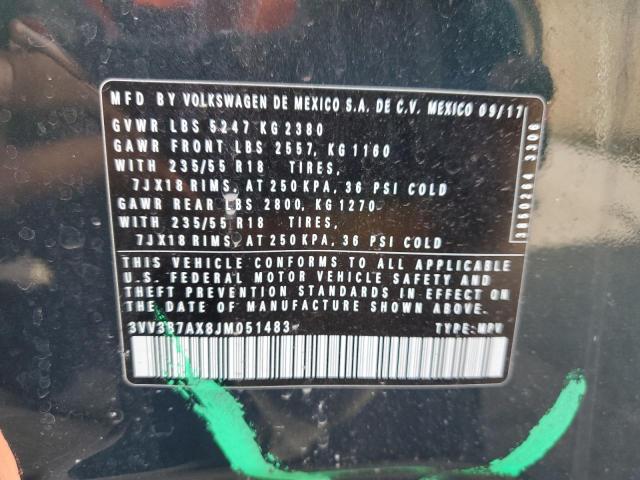 2018 VOLKSWAGEN TIGUAN SE - 3VV3B7AX8JM051483