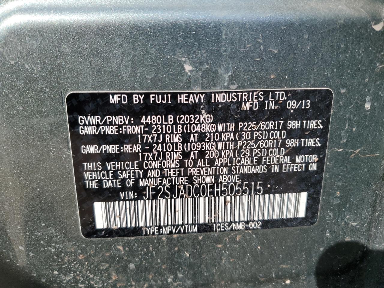 SUBARU FORESTER 2.5I PREMIUM